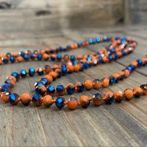 2/$25 5mm Montana Belle 60” Crystal Beaded Necklaces